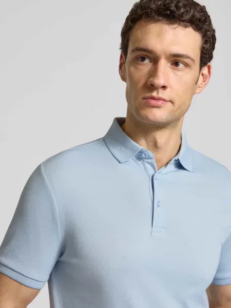 Koszulka polo o kroju slim fit z detalem z logo Hechter Paris