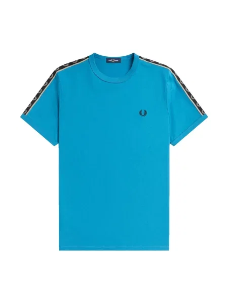 Koszulka Fred Perry retro niebieska