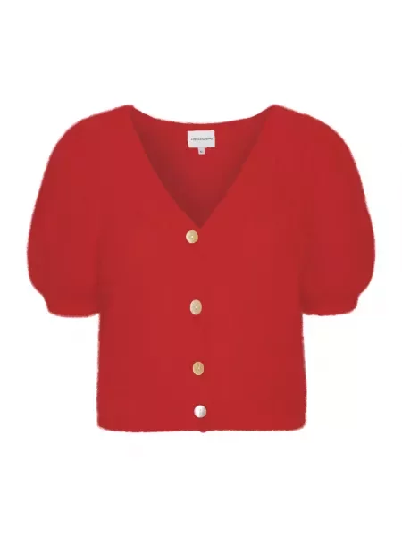 Kardigan American Dreams wełniany czerwony