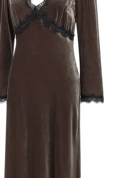 Rochie Rixo din dantelă de costum maro