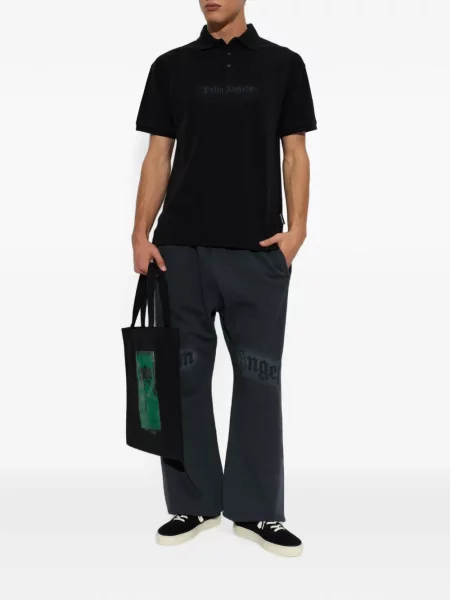 Polo Palm Angels με κέντημα μαύρο