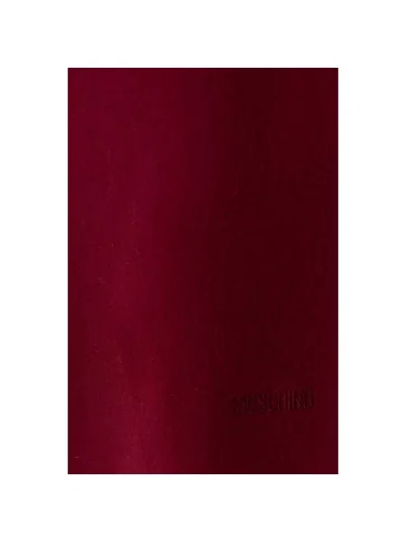 Moschino szalik z wełny merino czerwona
