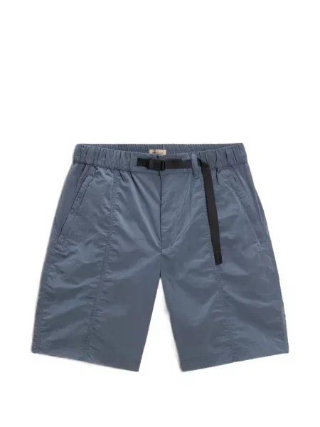 Cu centură pantaloni scurți Woolrich albastru