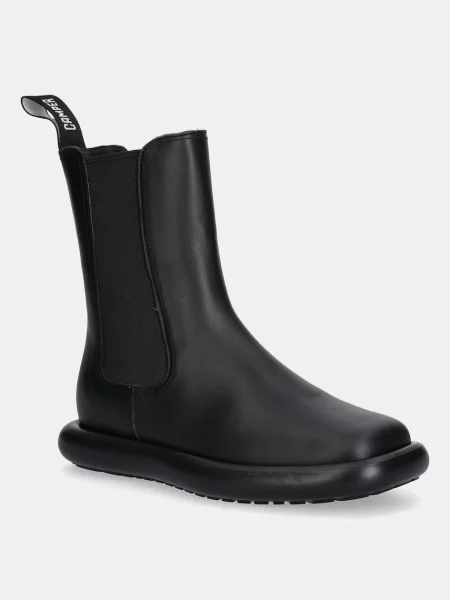 Kožne gležnjače Camper Onda ravni potplat crna