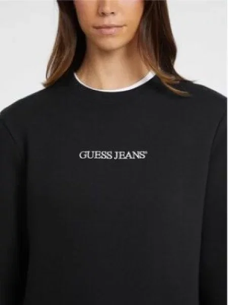 Klasická mikina Guess Jeans černá