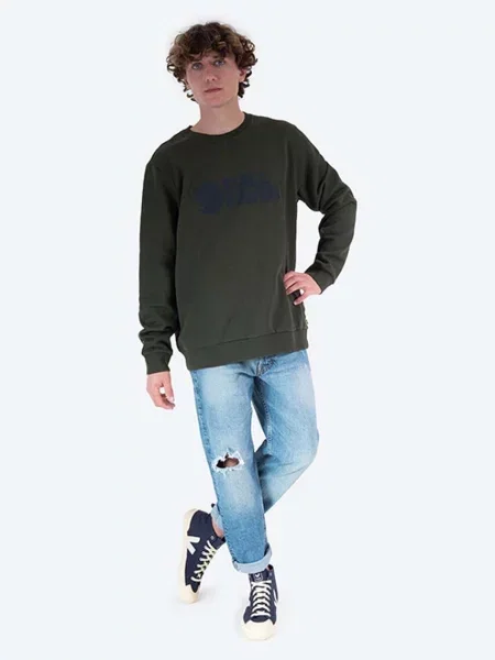 Sweter Fjällräven z autografem zielony