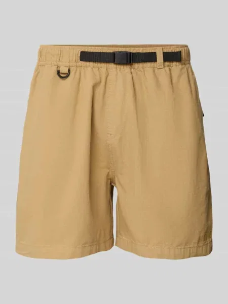 Szorty o kroju relaxed fit z paskiem model ‘Choi’ Woodbird beżowe