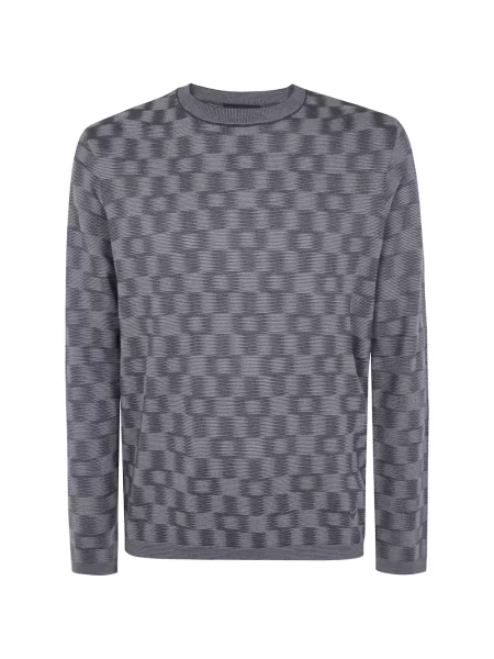 Pulover Emporio Armani de lână gri
