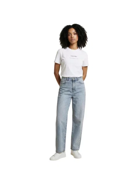 Klasična majica Calvin Klein Jeans bijela