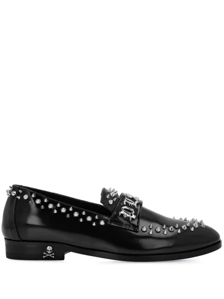 Kožené loafers Philipp Plein černé