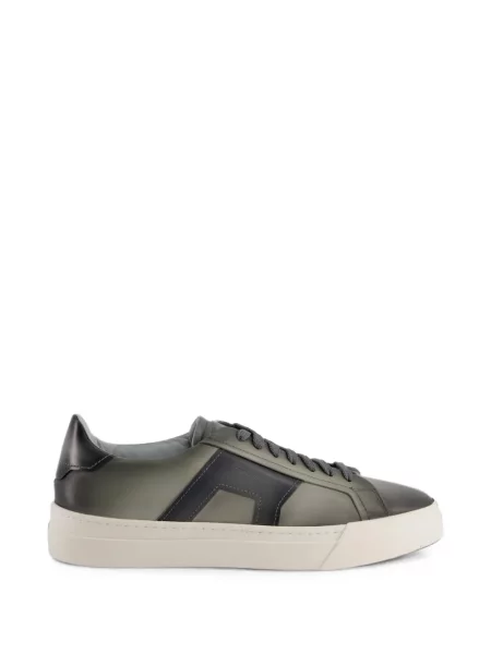 Sneakerși Santoni cu autograf gri