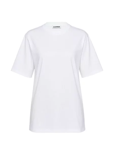 Scurt tricou Jil Sander alb