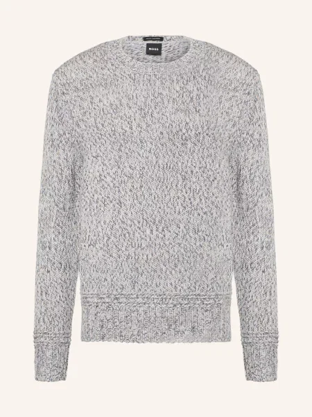 Boss Sweter Felias weiss szary