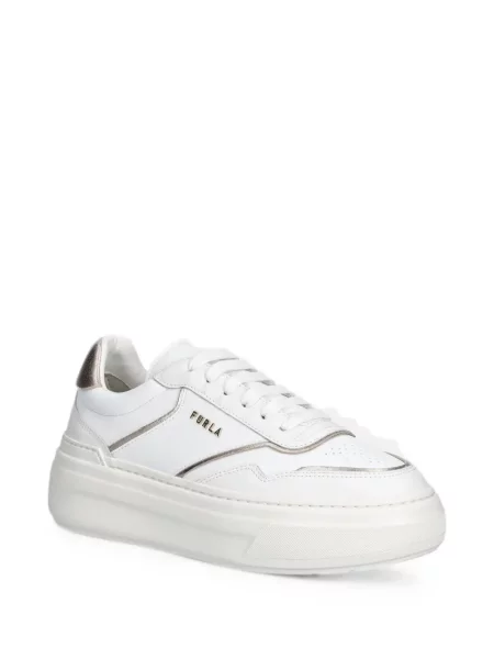 Sneakerși Furla din piele alb