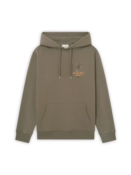 Bluza z kapturem Drole De Monsieur z kapturem brązowa