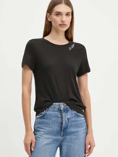 Тениска G-Star Raw черно