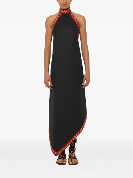 Halter nyakú ruha Pucci fekete
