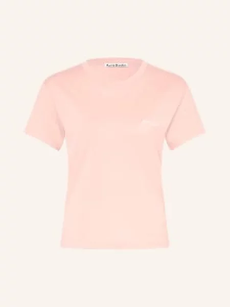 Acne Studios Tričko růžová bílá
