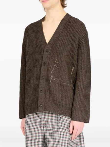 Cardigan Maison Margiela de lână maro