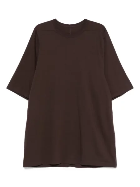 Krátké tričko Rick Owens hnědé