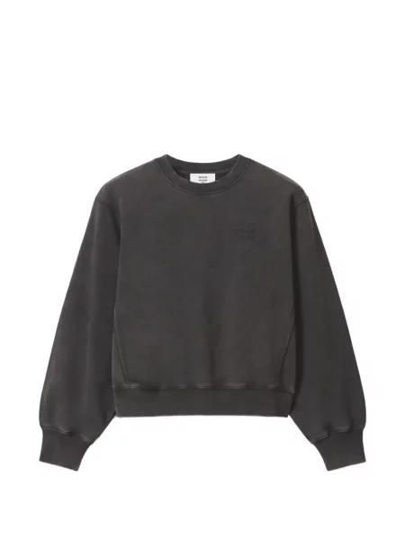 Hanorac Maison Kitsune cu autograf gri