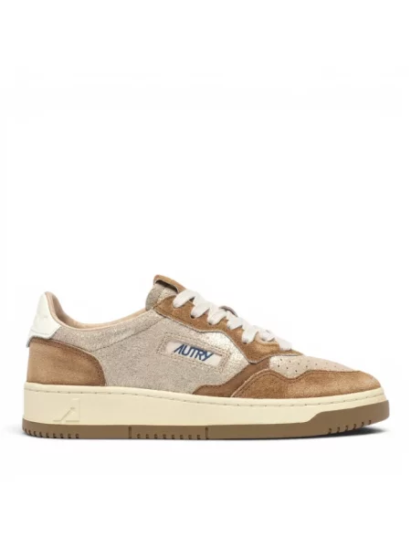 Sneakersy Autry skórzane brązowe
