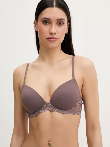 Calvin Klein Underwear podprsenka hnědá