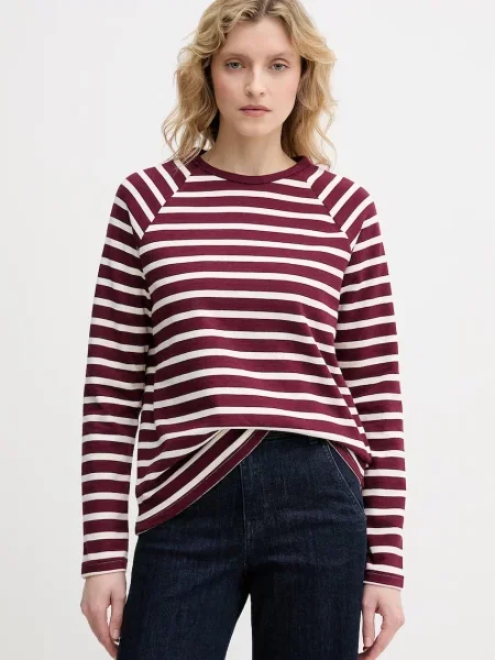 United Colors of Benetton longsleeve bordowa