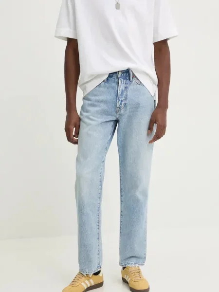 Дънки Abercrombie & Fitch синьо