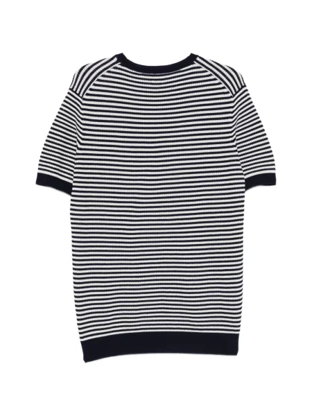 Tricou Eleventy cu dungi albastru