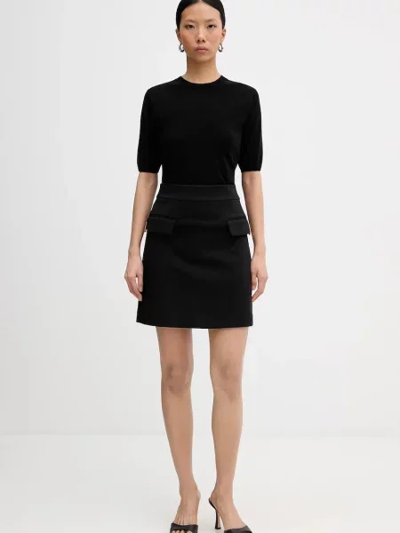 Спідниця Karl Lagerfeld mini пряма чорний