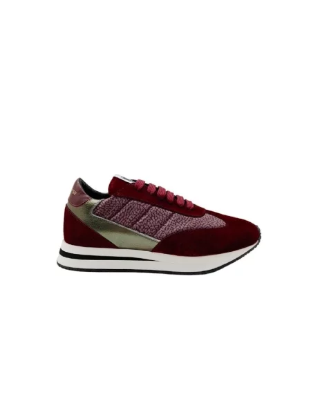 Sneakersy Borbonese zamszowe czerwone
