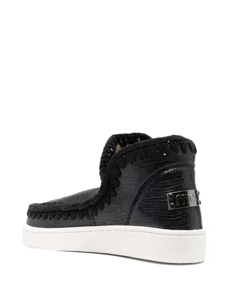 Sneakerși Mou din piele negru