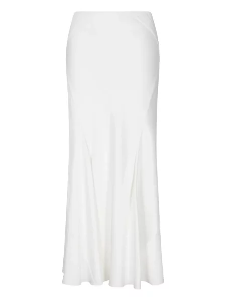 Fustă midi Giorgio Armani până la genunchi alb