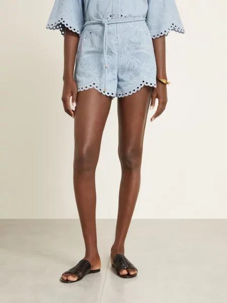Zimmermann Szorty Jeansowe Daylight blau