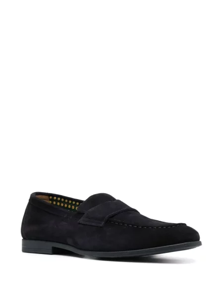 Pantofi loafer Doucal's din piele de căprioară albastru