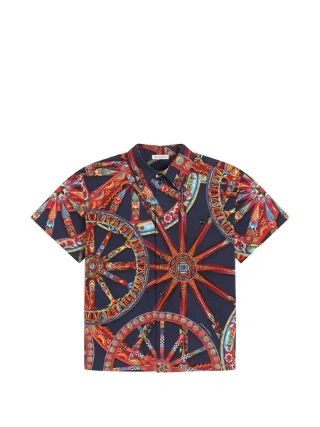 Dětska košile Dolce & Gabbana modrá
