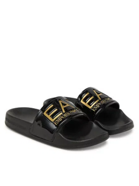 Dětské kozačky Ea7 Emporio Armani černé