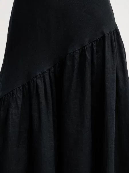 Платье миди Dkny клеш черное