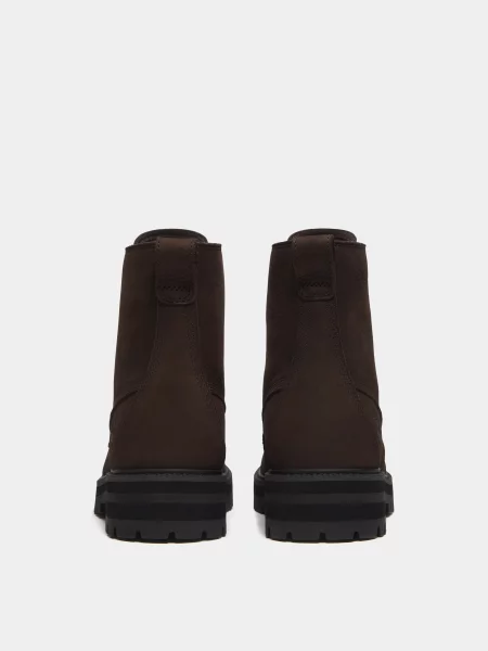 Ботинки Timberland из нубука коричневые