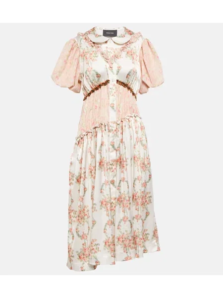 Sukienka midi Simone Rocha w kwiatki do kolan garniturowa