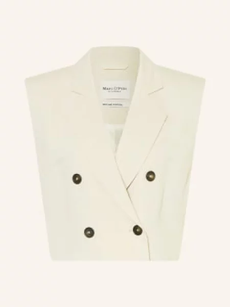 Marc O'Polo Kamizelka dwurzędowa z beżowa