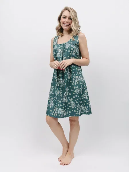 Ночная рубашка Cyberjammies из модала зеленая