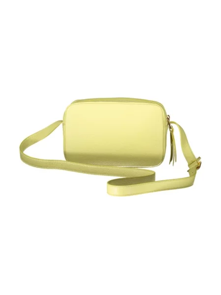 Torebka crossbody Coccinelle skórzana żółta