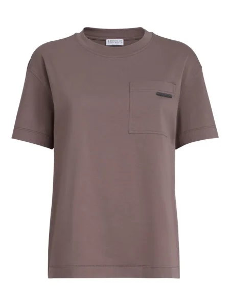 Tricou Brunello Cucinelli maro