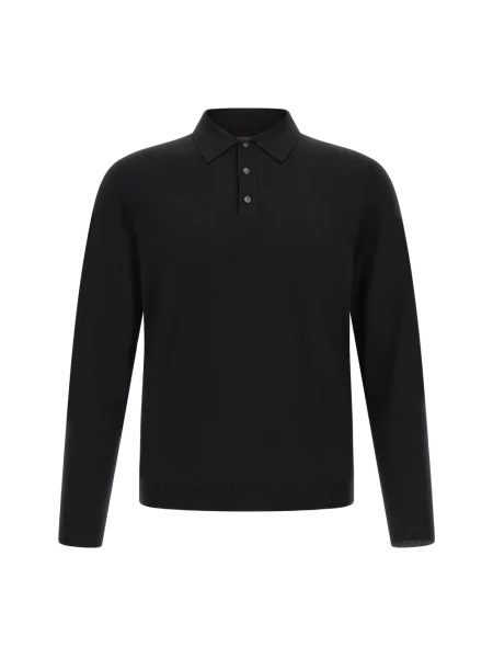 Koszulka polo Zanone czarna