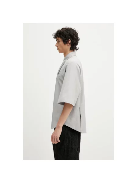 Ader Error koszula Apparel-Top relaxed z kołnierzykiem klasycznym szary