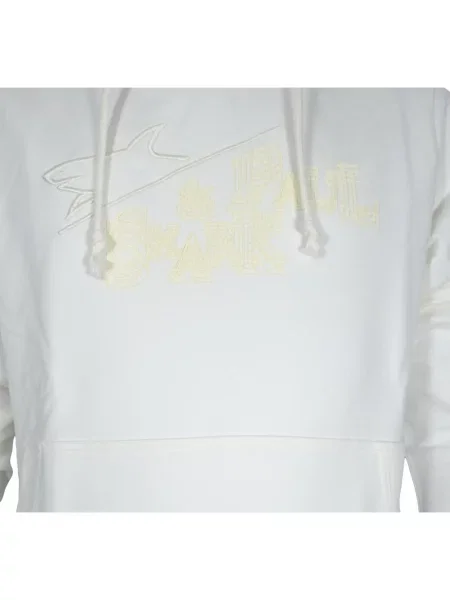 Bluza z kapturem Paul & Shark z kapturem z logo biała