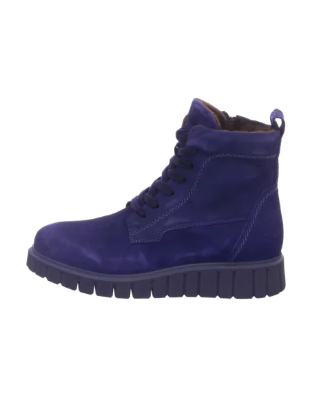 Buty do kostki Tamaris skórzane fioletowe