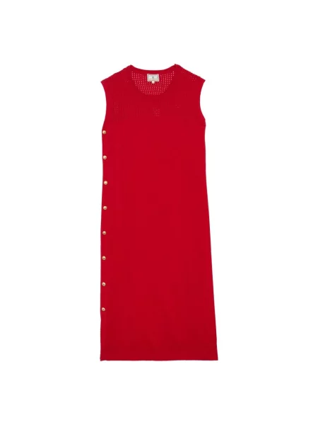 Sukienka Ines De La Fressange Paris garniturowa czerwona